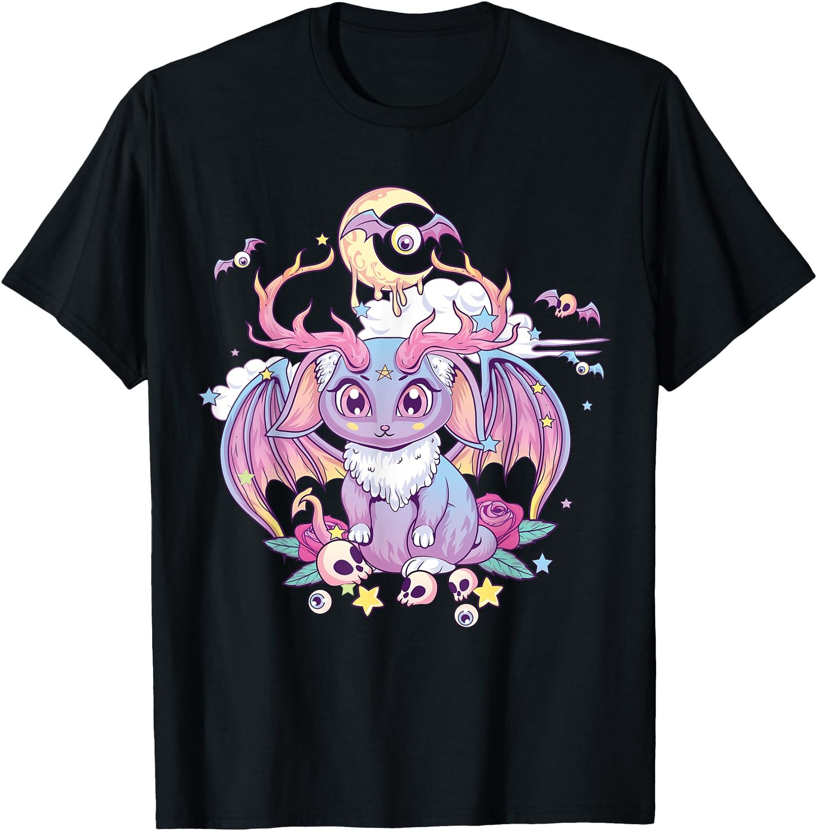 Pastel Goth Satanic Jackalope Shirt Creepy Occult Menhera T-Shirt
